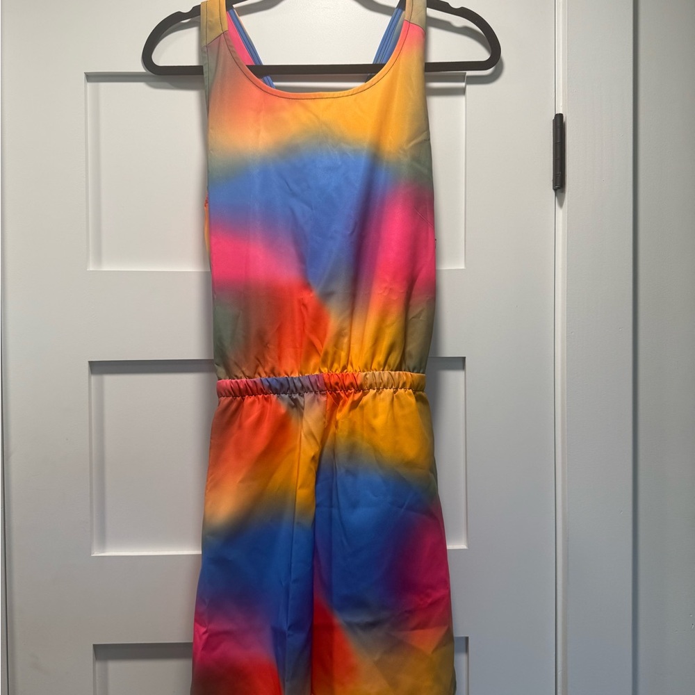 The North Face Red and Pink Jumpsuit Vibrant Elasticized Waist